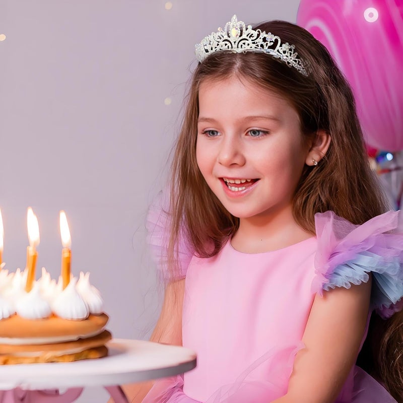 AXX Princess Crown for Women, Crystal Queen Tiaras for Girls Bridal Hair Accessories Gifts for Birthday Wedding Prom, Bridal Party, Pageant, Halloween Christmas Costume - Image 4